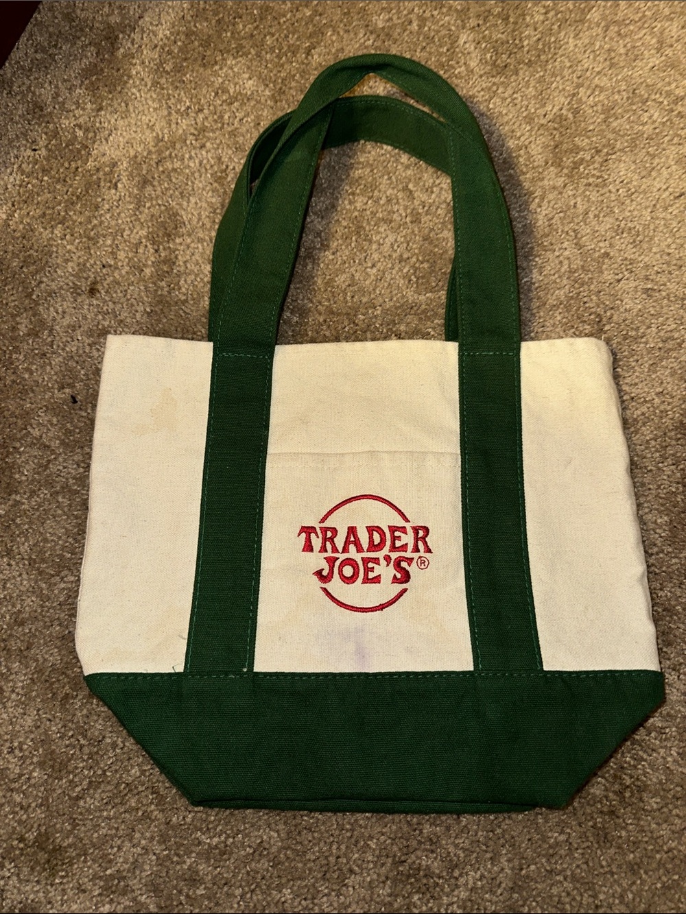 Trader Joe's Mini Canvas Tote Bag